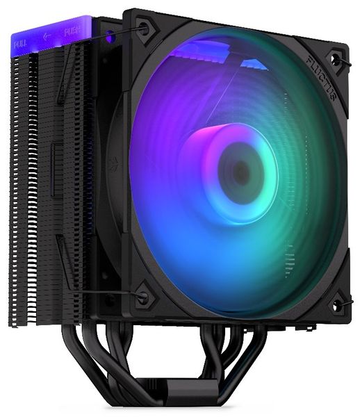 Endorfy chladič CPU Fera 5 Black ARGB / ultratichý/ 120mm ARGB / fan/ 4 heatpipes / PWM / pro Intel i AMD / černý Chladic, pro CPU, pro Intel i AMD, socket 1851, 1700, 1200, 115x, AM5, AM4, AM3(+), AM2(+), 220W TDP, 120mm ventilátor, 4 heatpip