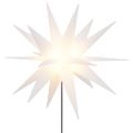 vidaXL Vianočné svetlá s hrotmi 3 ks LED skladacie biele 35 cm