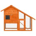 vidaXL Králikáreň 140x63x120 cm jedľové drevo