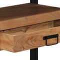 vidaXL Konzolový stôl Hnedá 120 x 33 x 75 cm Pevné akáciové drevo