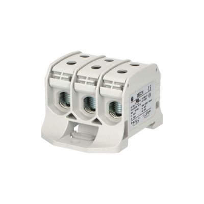 Svorka univerzálna RKA 50 3P 3LG, 150A, 3pól. (6x vstup), AL/CU, sivá, na DIN/na panel