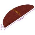 vidaXL Samolepiace nášľapy na schody 15 ks 56x17x3 cm červené