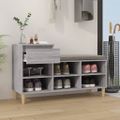 vidaXL Botník sivý dub sonoma 102x36x60 cm spracované drevo