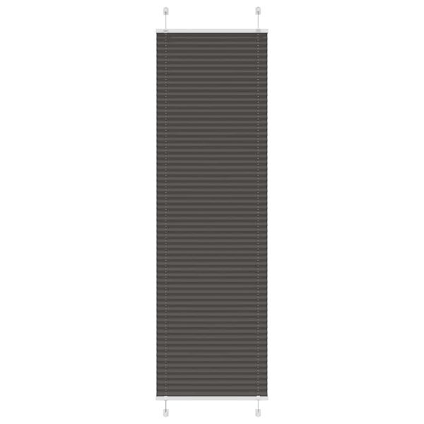 vidaXL Plisovaná roleta čierna 55x200 cm šírka látky 54,4 cm polyester