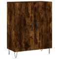 vidaXL Vysoká skrinka dymový dub 69,5x34x180 cm spracované drevo