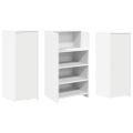 vidaXL Recepčný pult biely 135x50x103,5 cm, umelé drevo