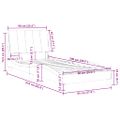 vidaXL Rám postele bez matraca Hanko ružový 90x200 cm zamat