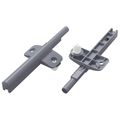 vidaXL Mäkké zatváranie pánty 2 ks Sivá 125 x 47 x 15 mm PP