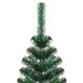 vidaXL Umelý vianočný stromček s farebnými vetvičkami zelený 120cm PVC