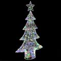 vidaXL Vianočný stromček 160 LED Viacfarebný 150 cm Akryl