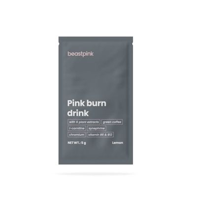 Vzorka Pink burn drink - GymBeam, citrón