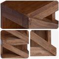vidaXL Regál na víno Prírodná 24 x 14 x 80 cm Masívne mahagónové drevo