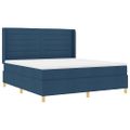 vidaXL Posteľ s pružinovým rámom Modrá 180 x 200 cm látka