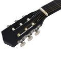 vidaXL Klasická gitara pre začiatočníkov s taškou čierna 3/4 36"