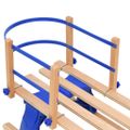 vidaXL Skladacie sánky s operadlom 110 cm preglejka