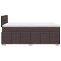 vidaXL Boxspring posteľ s matracom tmavohnedá 120x190 cm látka
