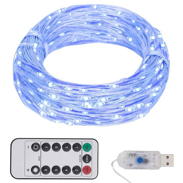 vidaXL LED reťaz s 300 LED diódami, modrá 30 m