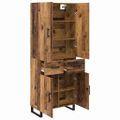 vidaXL Highboard 2 ks Staré drevo 69,5 x 34 x 180 cm