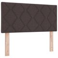 vidaXL Ottoman posteľ s matracom a LED Tmavohnedá 120 x 190 cm Látka