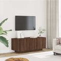 vidaXL TV skrinka hnedý dub 100x35x40 cm spracované drevo