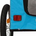 vidaXL Vozík za bicykel pre domáce zvieratá s úložiskom Modrá a šedá