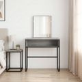 vidaXL Toaletný stolík Sivý Sonoma 81 x 40 x 131 cm Kompozitné drevo