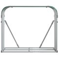 vidaXL Držiak na polená zelený 120x45x100 cm pozinkovaná oceľ