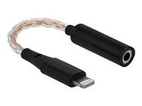 Adaptér Lightning/jack sluchátek - Lightning s piny (male) do mini-phone stereo 3.5 mm se zdířkami (female) - 10.5 cm
