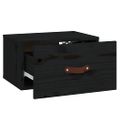 vidaXL Nástenné nočné stolíky 2 ks čierne 40x29,5x22 cm