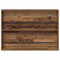 vidaXL Regál na časopisy Staré drevo 100 x 12 x 70 cm Kompozitné drevo