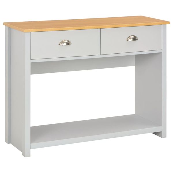 vidaXL Konzolový stolík sivý 97x35x76 cm