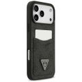 Puzdro Guess 4G Double Card Triangle pre iPhone 17 Pro Max čierne
