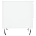vidaXL Konferenčné stolíky 2 ks lesklé biele 50x46x50 cm kompoz. drevo