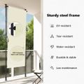 vidaXL Vonkajšia zatemňovacia roleta krémová 100x270 cm