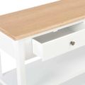 vidaXL Komoda z drevotriesky biela 110x35x80 cm