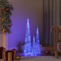vidaXL Sada akrylových LED svetelných kužeľov modré 30/45/60cm
