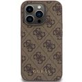 Puzdro Guess pre iPhone 15 Pro 6,1" GUHCP15LG4GFBR hnedé HC PU 4G Metal Logo
