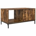 vidaXL Konferenčný stolík Dymová dub 90 x 49 x 46 cm Kompozitné drevo