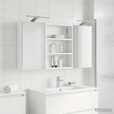 vidaXL Set kabinetov do kúpeľne s poličkou 3 pcs 100 x 10,5 x 50 cm