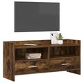 vidaXL TV skrinka 100 x 33 x 47 cm Dymový dub Kompozitné drevo