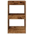vidaXL Skriňa na knihy/Izbový prepážka Old Wood 40x30x72 cm