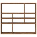 vidaXL Nástenná polička Old Wood 90x16x78 cm Engineered Wood