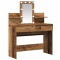 vidaXL Toaletný stolík Staré drevo 100 x 40 x 130 cm Kompozitné drevo