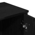 vidaXL Toaletný stolík Čierny dub 86,5 x 35 x 136 cm Kompozitné drevo