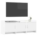 vidaXL TV skrinka 130 x 33 x 47 cm Biela Kompozitné drevo