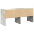 vidaXL Regál na topánky stohovateľné betónovo sivé 89,5x30x40 cm