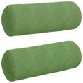 vidaXL Podložkové vankúše 2 pcs Svetlo zelená Ø 25 x 70 cm