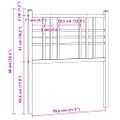vidaXL Kovové náhradné čelo postele čierne 80 cm
