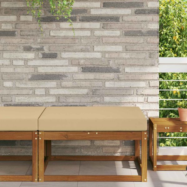vidaXL Vankúš na vonkajšiu pohovku Béžová 80 x 80 x 8 cm Polyester