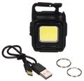 Svietidlo multifunkčné na kľúče s magnetom LAMP KEY 2, 900 lm, COB LED, USB SIXTOL